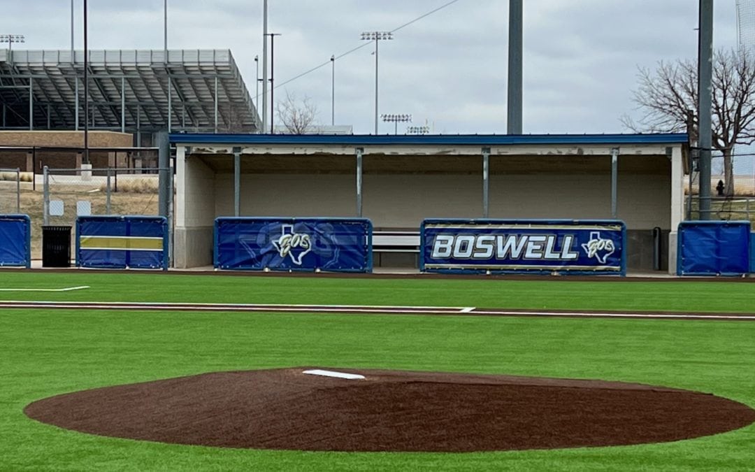Boswell High School custom baseball dugout windscreen