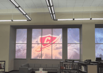 Custom Commercial Window Graphics Frosted