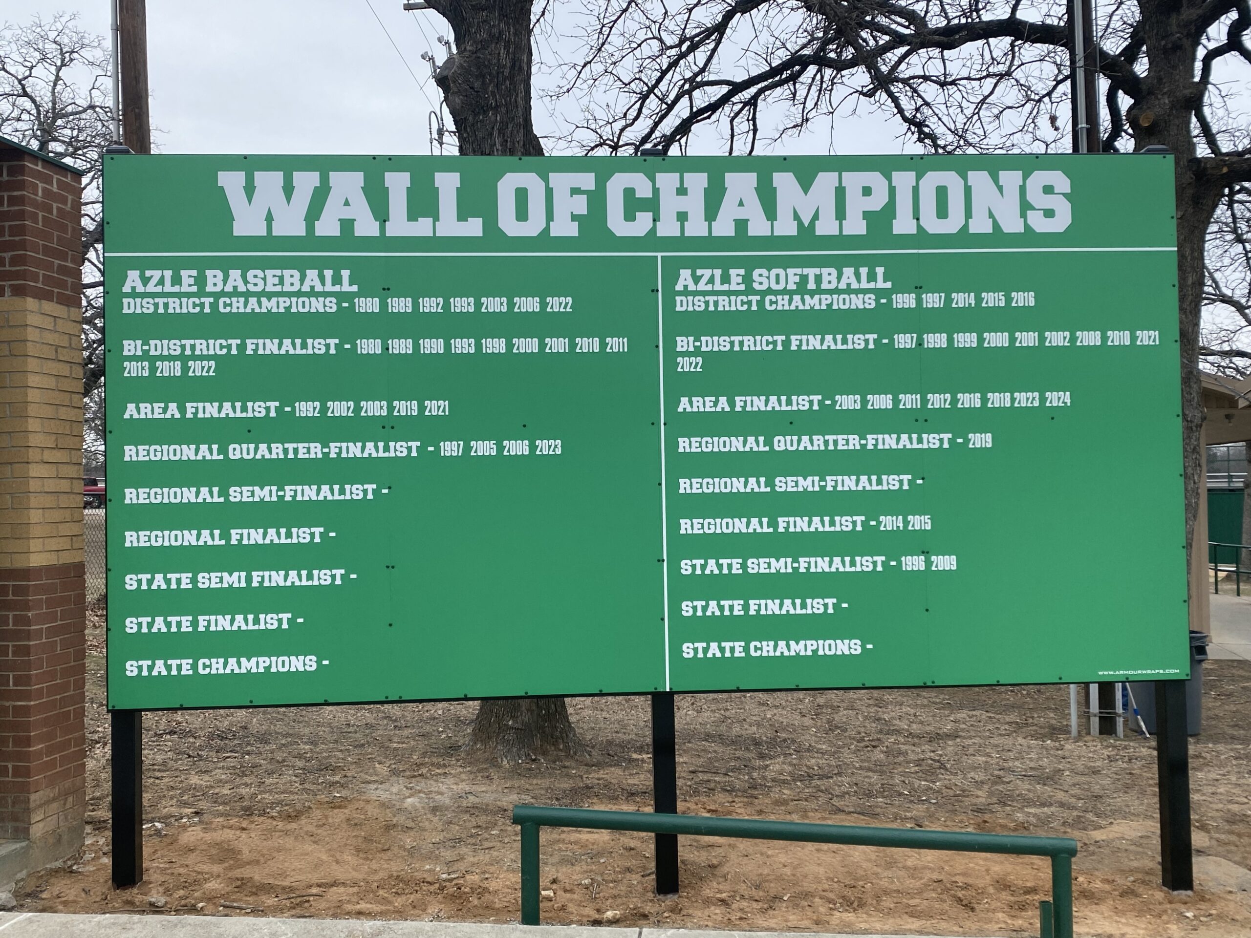 Custom facility signs and dimensional signage by Armour Wraps